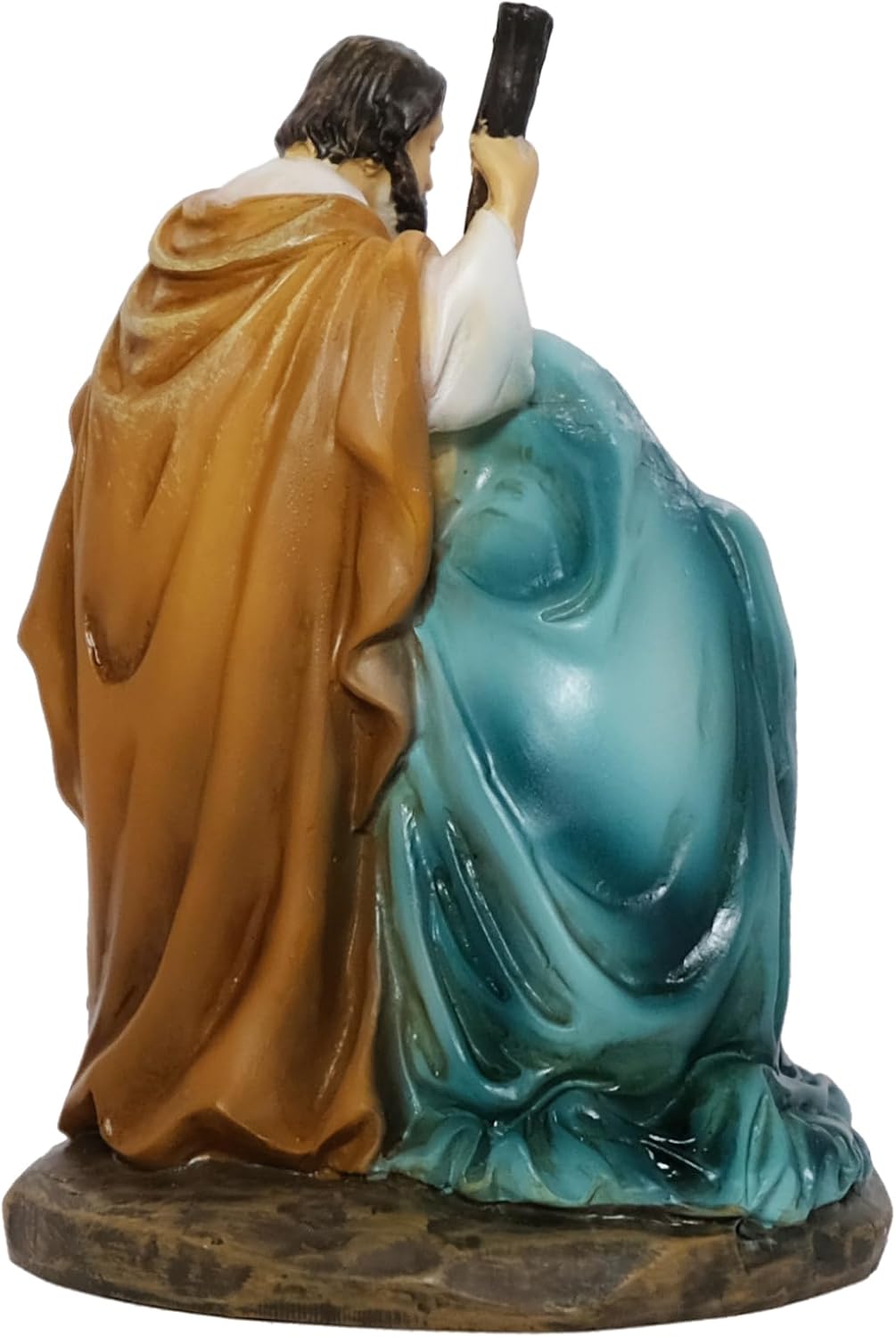 Kaltner Präsente Weihnachtsdekoration: Krippenblock Familienblock Heilige Familie Figur Maria Josef mit Jesus Kind Krippe, Handbemalte Weihnachtskrippe, Traditionelle Krippenfiguren (Höhe 10 cm)