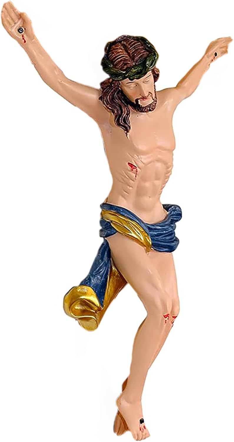 Kaltner Präsente Geschenkidee - Kreuz Kruzifix modern Korpus Jesus Christus Figur (Höhe 24 cm)