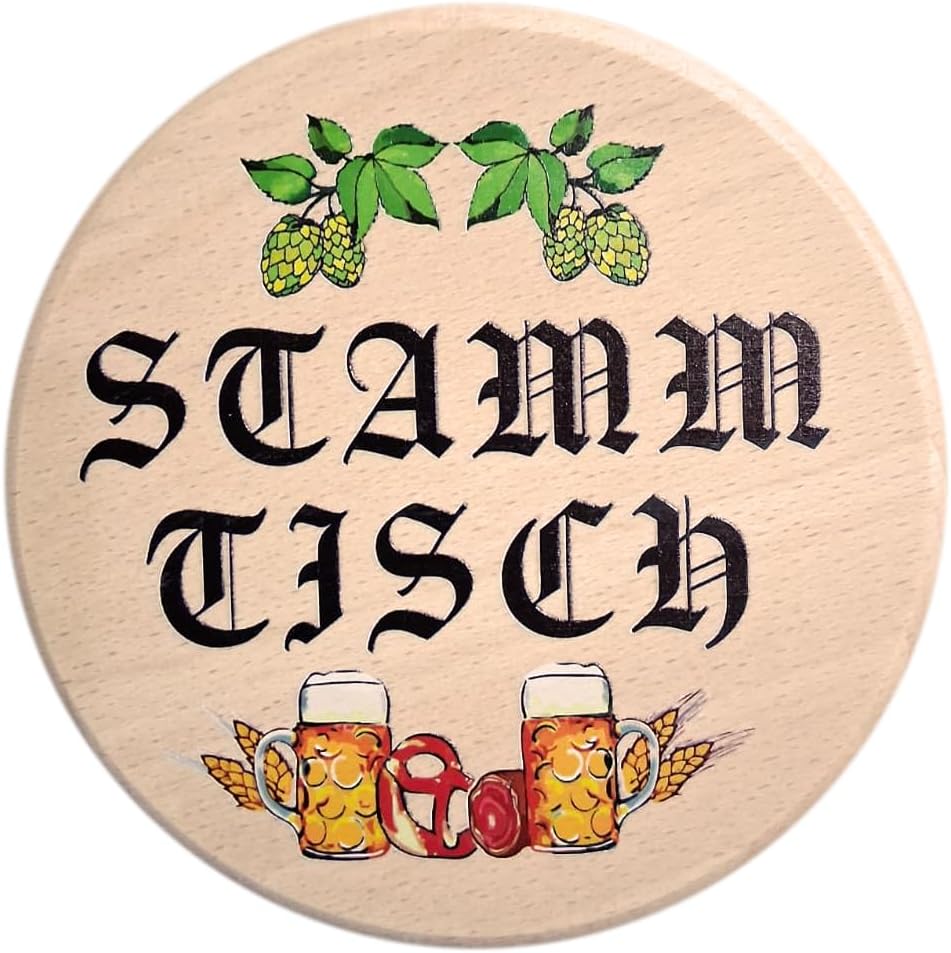 Kaltner Präsente Geschenkidee - Insektenschutz für Gläser und Getränke aus echtem Holz/Bier Wein Bierdeckel Biergläser Weingläser Tassen Biergarten/Stammtisch