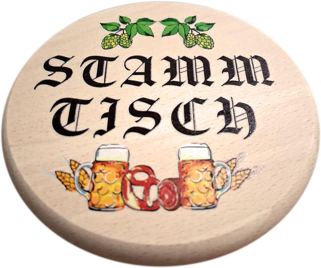 Kaltner Präsente Geschenkidee - Insektenschutz für Gläser und Getränke aus echtem Holz/Bier Wein Bierdeckel Biergläser Weingläser Tassen Biergarten/Stammtisch