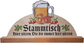Kaltner Präsente Geschenkidee - Holz Geschenkartikel Deko Tisch Aufsteller Gasthaus Stammtisch Biergarten (30 cm)