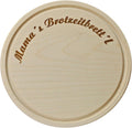 Kaltner Präsente Geschenke für die Mutter - Schneidbrett Schinkenteller Holz Anhorn Holzteller Brotzeitbrett Jausenbrett Mama´s Brotzeitbrettl (24 cm)