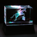 Kaltner Präsente 3D Nachtlicht Pferd/Stimmungslicht – Das perfekte Geschenk: LED Kerze / 3D Kristall Glasblock/Pferde Mädchen Geschenk/Nachtlicht Pferd