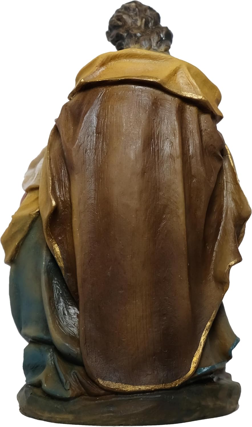 Kaltner Präsente Weihnachtskrippe Heilige Familie, Barock-Stil, Handbemalte Krippenfigur, 14 cm Höhe, Polyresin Kunststein, Mehrfarbige Krippe